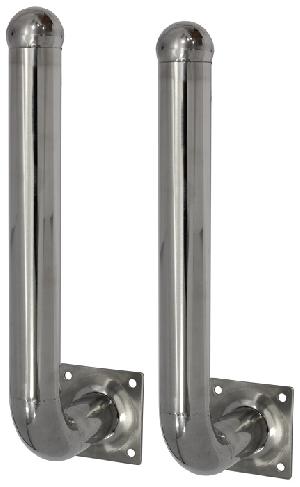 Кронштейн для 2-х лучевого активного инфракрасного датчика, нержавеющая сталь, комплект 2 шт, длина 30 см.