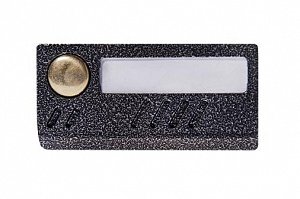 Вызывная панель аудиодомофона, накладная, 2-х проводная, питание от аудиотрубки, -30…+55°C, 75х35х17 мм, цвет серебро