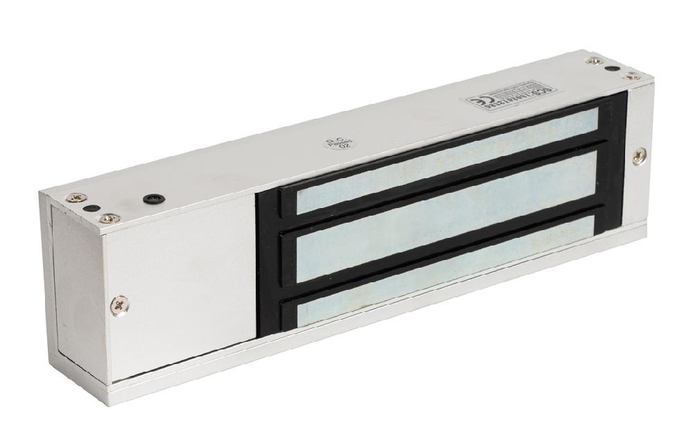 Электромагнитный замок с L-образным креплением, усилие 420 кг.&nbsp;&nbsp;12 В / 0,4 А. от -35 до +50. 250х62х35,8 мм, масса 2,9 кг. В комплекте L-образное крепление.