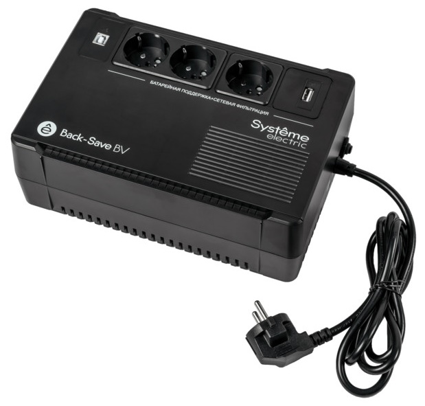 Источник бесперебойного питания 360Вт 600ВА черный