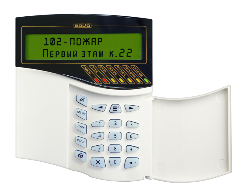Пульт контроля и управления  с двухстрочным ЖКИ индикатором, количество разделов – 511, шлейфов (зон) - 2048, два интерфейса RS-485. Второй интерфейс RS-485 может использоваться для резервирования линии связи с блоками ИСО "Орион", имеющими два интерфейса RS-485.