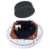 Дымовой четырёхпроводный ( с НЗ контактом реле), U-пит.7...30В, I-потр.35мкА, t-раб.-30..+55°C, 90х40 мм