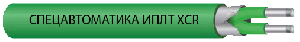 Линейный тепловой извещатель, фторполимерная оболочка, устойчивая к сверхнизким температурам и агрессивным средам, t срабатывания - 180 °С (Зеленый)