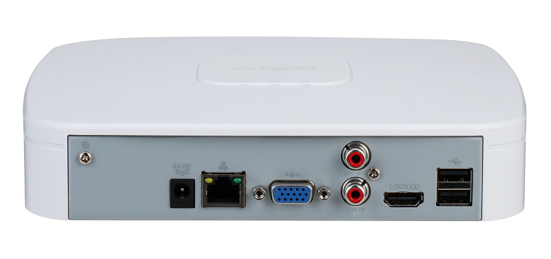 8-канальный IP-видеорегистратор 4K и H.265+, ИИ, Входящий поток до 80Мбит/с; H.265+, H.265, H.264+, H.264, MJPEG; до 12Мп; 1 SATA III до 20Тбайт; воспроизведение: 6кн@1080p, 1кн@12Мп; видеовыходы: 1 HDMI, 1 VGA; cеть: 1 RJ45 100Мбит/с; aудиовх/вых: 1/1; питание: 12В(DC); видеоаналитика (4 кн): SMD Plus; видеоаналитика с камер (4 кн): охрана периметра, SMD