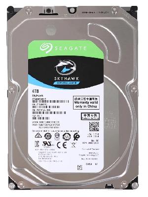 HDD 4Tb Жесткий диск Seagate Surveillance Skyhawk, 3.5" SATA, 5400rpm, 256MB