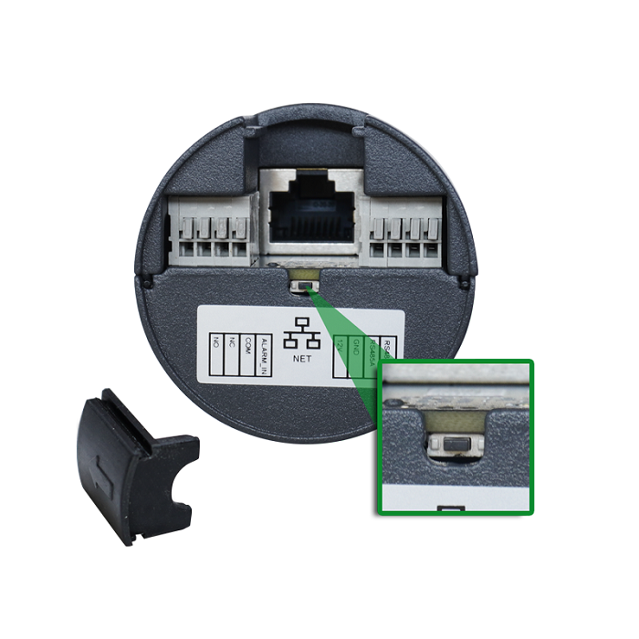 Сетевая вызывная панель с антивандальной защитой IK10; объектив 2,8 мм; H.264; RS-485; Alarm In; IP65; DC 12V, PoE (802.3af); -30°C до +60°C