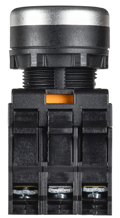 Кнопка с подсвет. и фикс. d=22мм 1NO+1NC синяя MASTER IEK