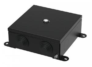 Коробка распределительная металлическая черная 150х150х60 (6 шт/кор)