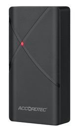 Контроллер + считыватель proximity карт EM-Marine + Mifare. Может работать автономно (количество 10000 пользователей) или как внешний считыватель. Расстояние до 6 см. Вых. интерфейс Wiegand 26/Wiegand 34, светодиодная и звуковая индикация, IP68, ABS пластик. -45 - +60⁰С, 9-16В DC, 30 мА, цвет: чёрный.