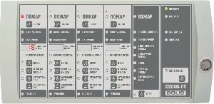 Блок индикации и управления на 4 направления пожаротушения. Индикация времени задержки пуска. Интерфейс  RS-485, питание от 10 до 28 В