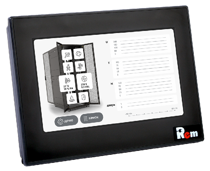 HMI-дисплей 7” (сенсорная панель оператора), промышленный + UV фильтр