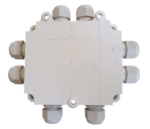 Устройство соединительное взрывозащищённое, маркировка 0Ex ia IIC T6, в корпусе из антистатичного пластика, 2 пластиковых кабельных ввода (6-12), тип клеммников - Т31