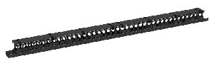 Органайзер кабельный вертикальный, 42U, для шкафов серий TFR-R, TFI-R и TFA, Ш97хГ110мм, металлический, с пластиковыми пальцами, с крепежом, цвет черный