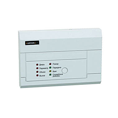 Стационарный передатчик, совмещенный с охранно-пожарной контрольной панелью, 5 шлейфов (без считывателя)