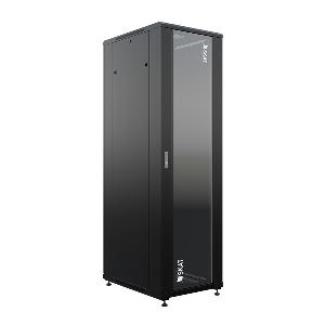 Шкаф напольный универсальный серверный 42U 600х800мм, дверь стеклянная