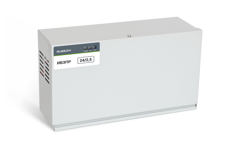 Источник вторичного электропитания резервированный, 24В, до 1,5А; АКБ - 2х7Ач; IP20, t-раб.-25...+50°С, 324х184х86 мм.