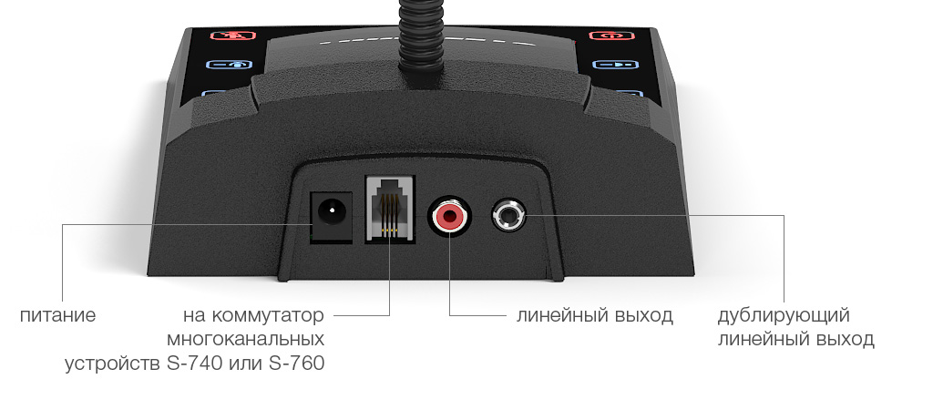 Абонентский пульт с кнопкой "Вызов" для переговорных устройств&nbsp;&nbsp;S-740 и S-760 с регулировками чувствительности и громкости.