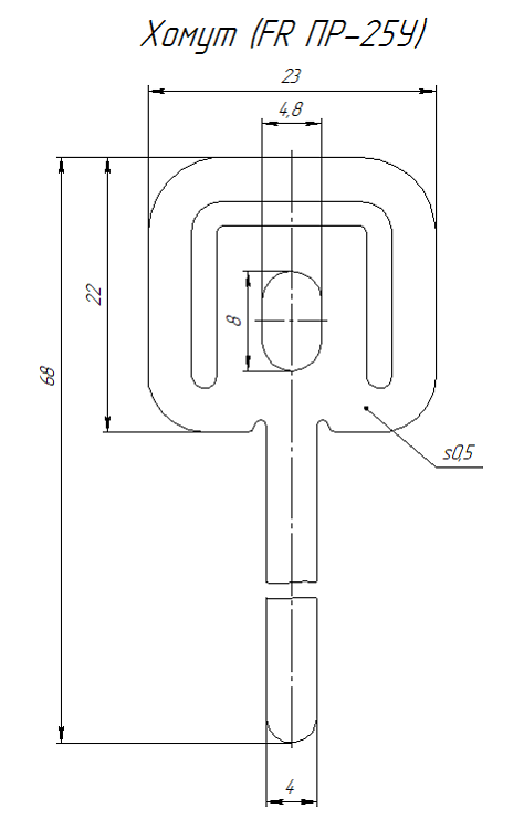 Хомут (FR ПР-25У) в гофроящике (1000 шт/кор)
