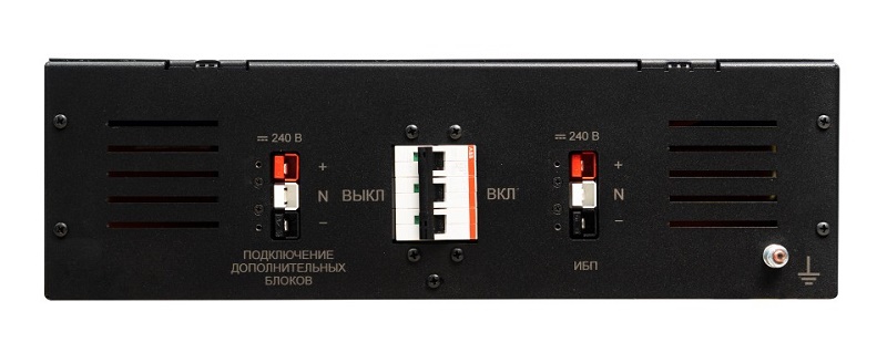 Блок батарейный в корпусе 19" 3U, 240В, емкость 9Ач, 20 АКБх9Ач