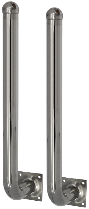 Кронштейн для 3-х или 4-х лучевого активного инфракрасного датчика, нержавеющая сталь, комплект 2 шт, длина 50 см.