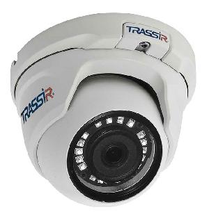 Компактная купольная 4MP IP-камера. 1/2.7" CMOS матрица, чувствительность 0.005Лк (F1.8) / 0Лк (с ИК), разрешение 4MP (2688x1520) @15 fps, режим "день/ночь" (механический ИК-фильтр), объектив 2.8 мм, поддержка H.265, D-WDR, 3D-DNR, BLC, Defog, PoE (802.3af) / 12V DC, -40°C ... +60°C, IP66, грозозащита - TVS 4000V, ИК-подсветка до 25м. Поддержка TRASSIR CLOUD.