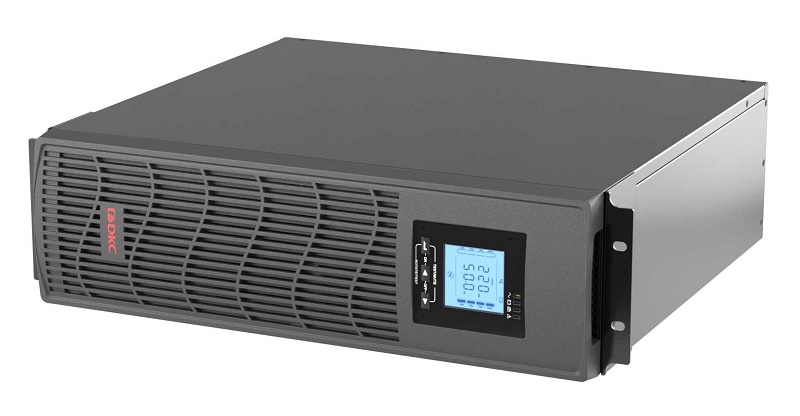 Линейно-интерактивный ИБП ДКС серии Info Rackmount Pro, 2000 ВА/1600 Вт,1/1, USB, RJ45, 6xIEC C13, Rack 3U, SNMP/AS400 slot, 3x9Aч