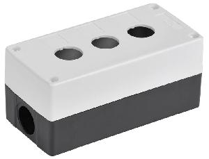 Корпус КП103-Р для кнопок 3 места белый