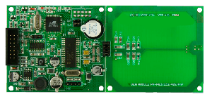 Считыватель Mifare, 13,56 МГц, расстояние 3-6 см, выход RS-232, RS-485, бескорпусное (OEM) исполнение