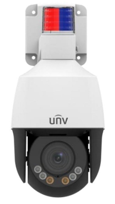 Видеокамера IP Мини-PTZ, 1/2.7" 5 Мп КМОП @ 30 к/с, ИК-подсветка до 50м, подсветка видимого спектра до 10м., LightHunter 0.003 Лк @F1.6, объектив 2.8-12.0 мм моторизованный с автофокусировкой, WDR, 2D/3D DNR, Ultra 265, H.265, H.264, MJPEG, 3 потока, встроенный микрофон и динамик, тревожная стробоскопическая сигнализация, Deep Learning, детекция движения, захват лиц, аудиодетекция, автотрекинг, поддержка Micro SD карт памяти до 256 Гбайт, диапазон панорамирования 345°, диапазон наклона  -10~110°, число предустановок 256, кнопка сброса, IP66, -20~+60°C