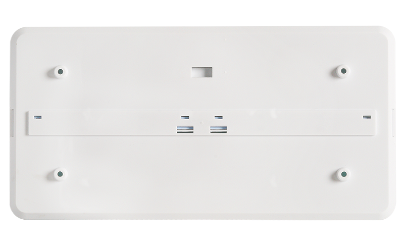 Световой указатель «ВЫХОД», 12/24В(от 9,5 до28,0), 30мА, IP52, -30..+55°С, 300х150х34мм, 0.3кг, Корпус табло имеет пространство для установки адресной метки