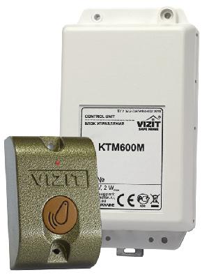 Контроллер ключей VIZIT-RF2 (RFID-125 kHz брелок EM-Marin), до 2680 ключей, управление замком, таймер (1 или 7 сек.), напряжение питания контроллера 12…24VDC.