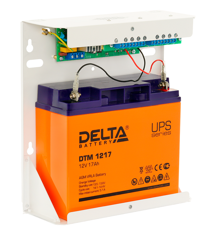 Источник бесперебойного питания систем видеонаблюдения и связи.&nbsp;&nbsp;13,6В. / 5А (8х0,65). 8 каналов, с индикацией каждого канала. Рекомендуемая емкость АКБ 2х7А*ч или 17А*ч. -15 до +50°С. 250х225х86мм. Масса 1,2кг