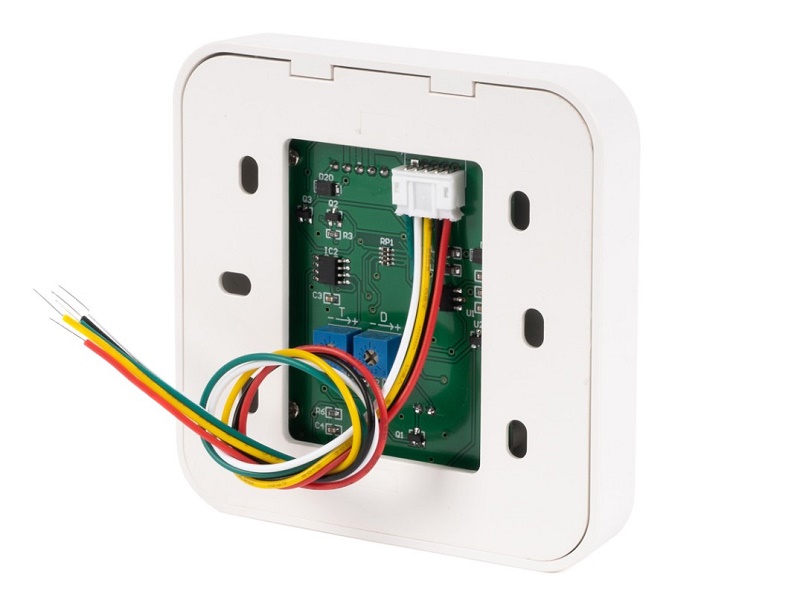 Бесконтактная кнопка выхода пластиковая, накладная, (НО/НЗ), 85х85х14 мм., белая