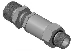 Кабельный ввод с резьбой М20х1,5 мм для кабеля в трубной проводке G3/4, с проходным диаметром d=8-12 мм