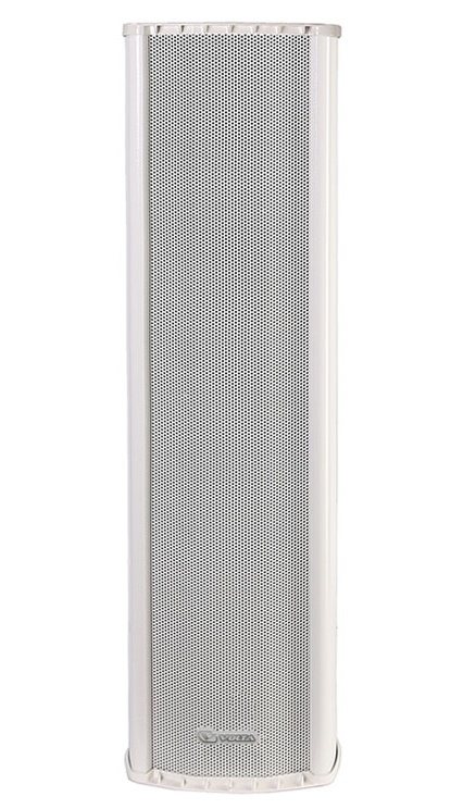 Двухполосная всепогодная звуковая колонна 120Вт \100В. Динамик 3х8" + 1х1". 80 -16 000 Гц. 250х905х230 мм. 17 кг. Цвет белый.