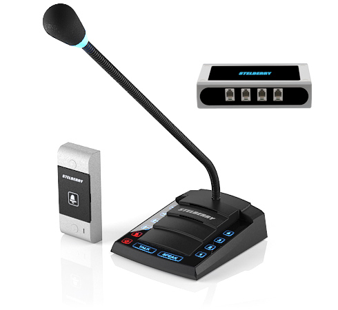 4-канальное цифровое переговорное устройство для АЗС "клиент-кассир"&nbsp;&nbsp;с функцией диспетчерской связи, функцией громкого оповещения и возможностью переключения на режим&nbsp;&nbsp;«Симплекс»