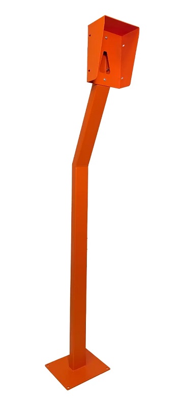 Антивандальная стойка предназначена для установки вызывных устройств. Стойка выполнена из стали с порошковой окраской. 1245х142х310 мм, 5,5 кг, площадка стойки с козырьком