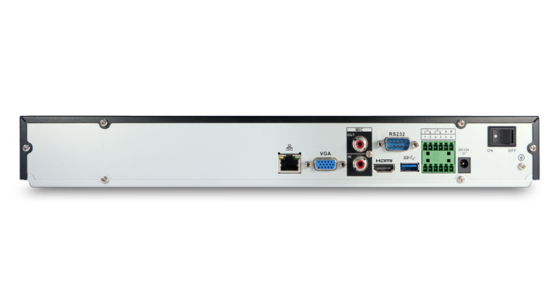 IP Видеорегистратор до 16х каналов; 160 Мбит/с; разрешение записи до 8Мп; H.265/MJPEG; 2 SATA порта до 10Tб