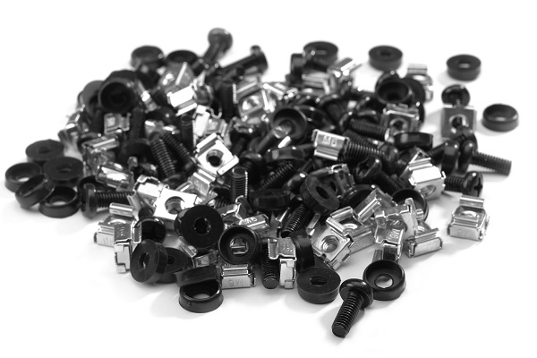 Комплект крепежа М6, винт, пластиковая шайба, гайка, 50 шт