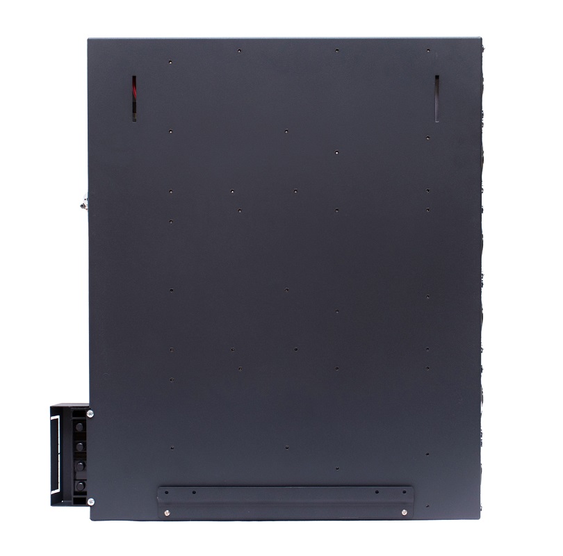 Стабилизатор переменного напряжения инверторный (с двойным преобразованием) однофазный, чистая синусоида; P-нагр.12 кВА/11 кВт, U-вх.165…310 В, U-вых.220…230 В (с шагом 1 В), I-вых.55 A; IP20, t-раб. +5…+40°C, 535х480х103 мм