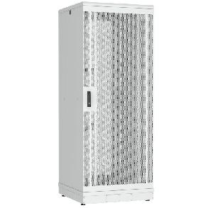 Напольный шкаф 19", 42U, перфорированные двери, металлические стенки, Ш800хВ2010хГ800мм, в разобранном виде, серый