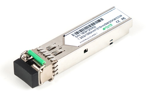 Оптический трансивер 3,3В 1,25Гб до 20км тип DFB Тх 1555 нм Rx 1310 нм