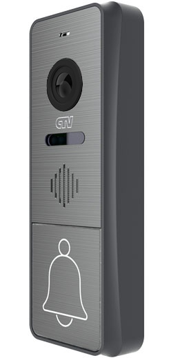 CTV-D4005 графит - Вызывная панель для видеодомофона, AHD-H/AHD-M/ CVBS, 1080p, 115°, ИК-фильтр для "ночного" режима, подсветка кнопки вызова, блок управления замком (БУЗ) и монт. уголок в комплекте, цв. Графит Вызывная панель для видеодомофона, AHD-H/AHD-M/ CVBS, 1080p, 115°, ИК-фильтр для "ночного" режима, подсветка кнопки вызова, блок управления замком (БУЗ) и монт. уголок в комплекте, цв. Графит