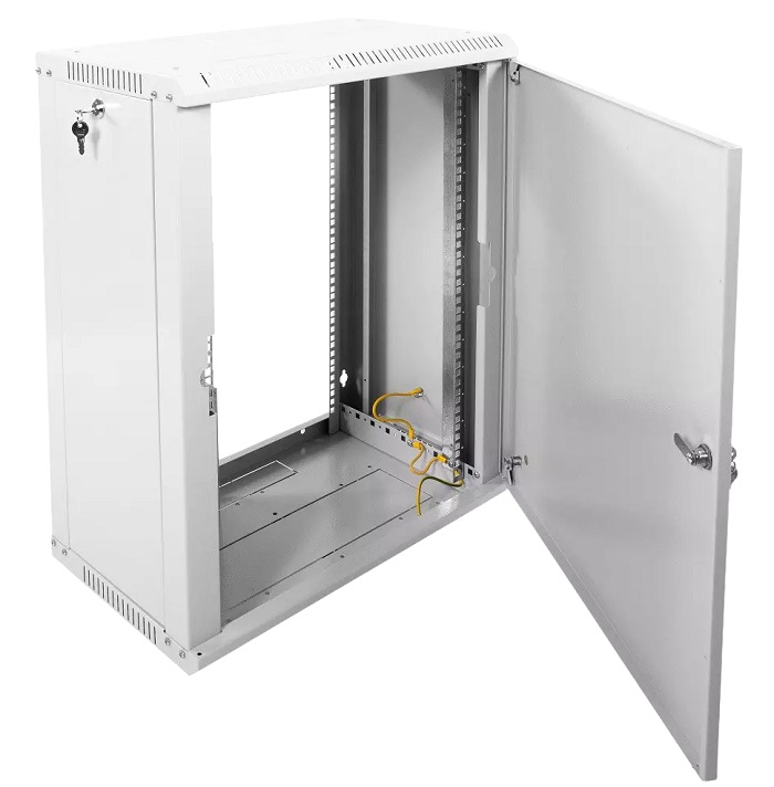 Шкаф телекоммуникационный настенный разборный ЭКОНОМ 15U (600 × 350) дверь металл
