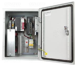 Уличный управляемый (L2) коммутатор с термостабилизацией и резервным питанием на базе уличной станции OSNOVO OS-34TB1. Порты: 4 x GE (10/100/1000Base-T) с PoE (до 30W) + 2 x GE SFP (1000Base-X). Суммарный бюджет PoE до 120W.