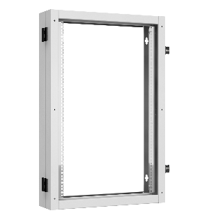 Пристенная поворотная секция 19", 18U, Ш600хВ904хГ156мм, 1 пары L-образных монтажных направляющих, серый