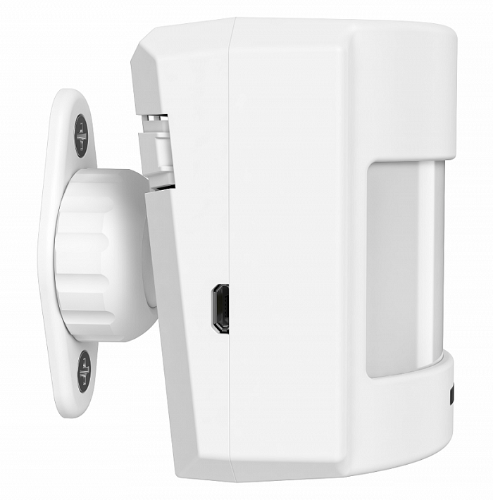 Радиоканальная охранная панель с GSM коммуникатором, 1SIM, fраб.433МГц, Pизл.10мВт, до 8 брелков (RBR1), до 8 ключей ТМ, зона обнаруж.18м х 90°, 1ШС, 1 вых."ОК" (12В/0,5А), microUSB, Uпит.8...16В (от внеш.источ.питания) или элем.питания 3В (CR123A), Iпотр.100мкА, tраб.-30...+50°С, 77х59х53,5 мм