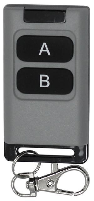 Дополнительный радиоканальный брелок на 2 канала с динамическим кодом, пластиковый корпус