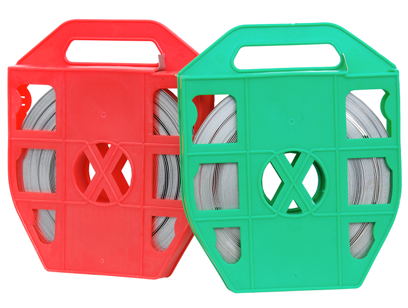 Лента крепежная из нержавеющей стали марки С201, максимальная нагрузка 9 кН, 50 метров