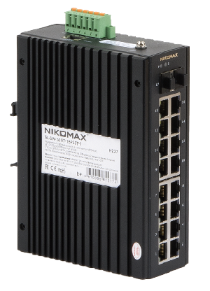 Управляемый промышленный L2+ коммутатор 16*10/100/1000Мбит/с PoE (af/at), 2*1/2.5/10Гбит/с SFP+, Крепление на DIN-рейку, 2*ввода питания, питание 44-57В (блок питания 240Вт поставляется отдельно), -40С +75С.